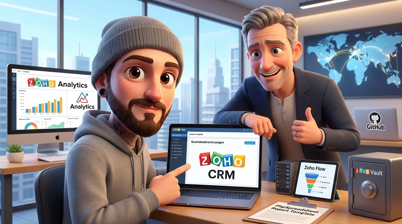 Du betrachtest gerade Zoho CRM, Zoho Analytics API und VPS: Automatisierte Excel-Abrechnung erstellen