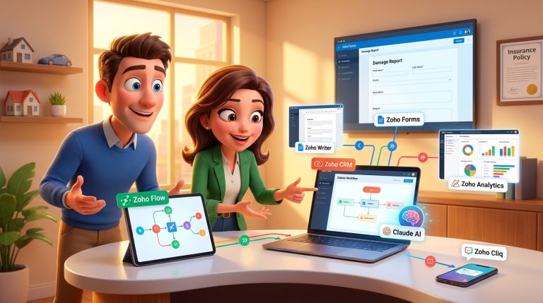 Mehr über den Artikel erfahren Automatisierte Schadensmeldung mit Zoho CRM, Zoho Flow und Claude AI API – Tutorial