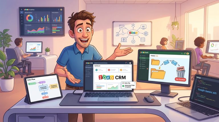 Mehr über den Artikel erfahren Zoho CRM, Desk und OpenAI API: KI-gestützte Firmenzuordnung automatisieren