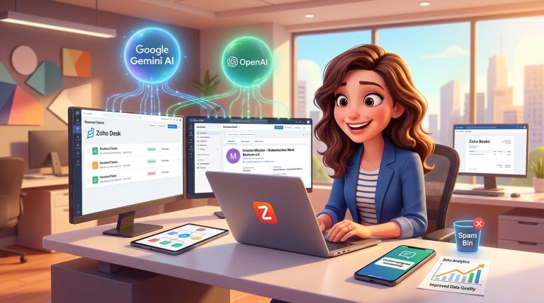 Mehr über den Artikel erfahren Zoho CRM, Deluge und OpenAI API: KI-basierte B2B-Kontaktzuordnung im Lead-Management