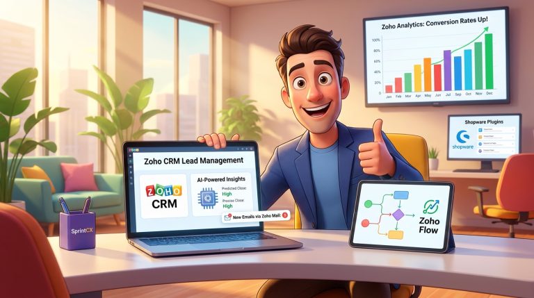 Mehr über den Artikel erfahren Automatisiertes Lead-Management mit Zoho CRM, Zoho Flow und OpenAI API: Ein praxisnahes Tutorial
