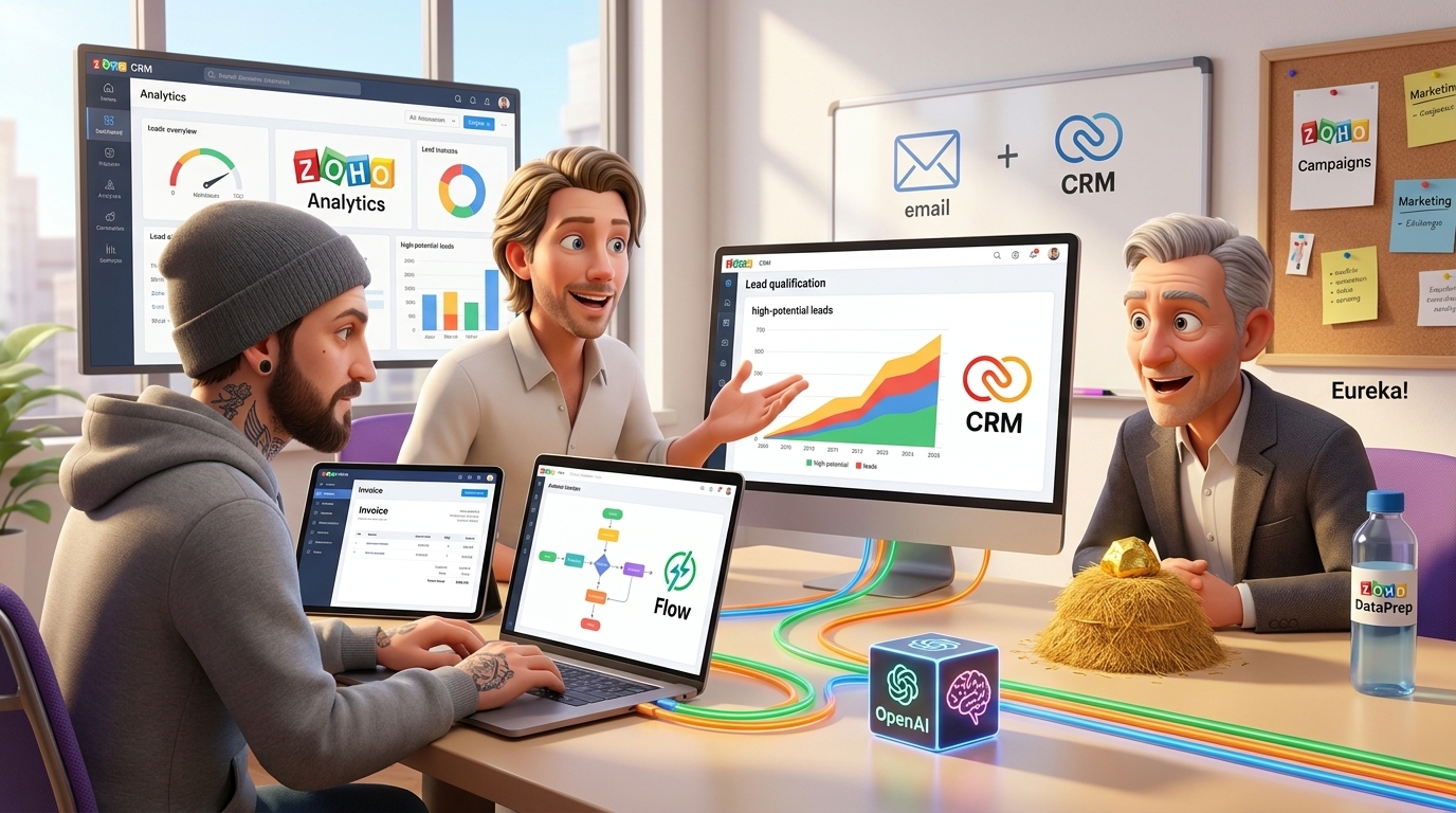 Du betrachtest gerade Zoho CRM, Zoho Books und OpenAI API zur KI-gestützten Lead-Qualifizierung: Schritt-für-Schritt-Tutorial