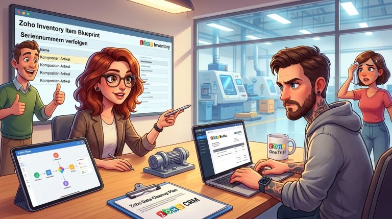 Mehr über den Artikel erfahren Zoho Inventory, Books und API: Sandbox-Tutorial für GoBD-konforme Stammdatenkorrektur