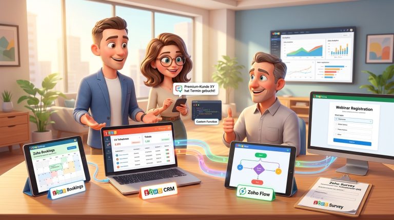 Mehr über den Artikel erfahren Zoho CRM, Bookings und Flow für segmentiertes B2B-Feedback automatisieren