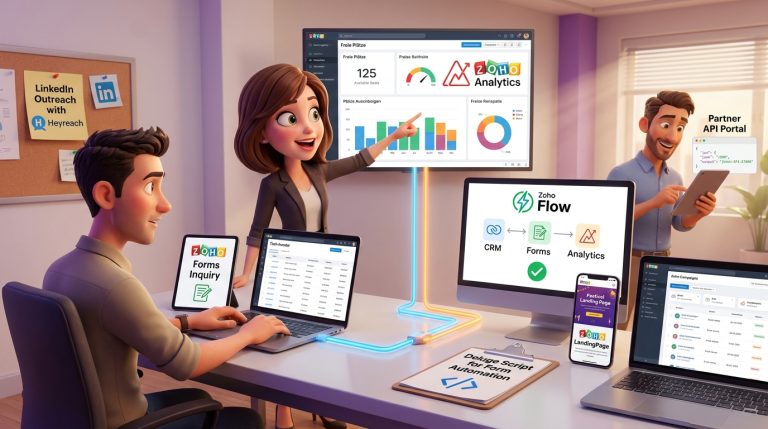 Mehr über den Artikel erfahren Zoho CRM, Zoho Forms und API-Integrationen für Event-Lead-Workflow Tutorial
