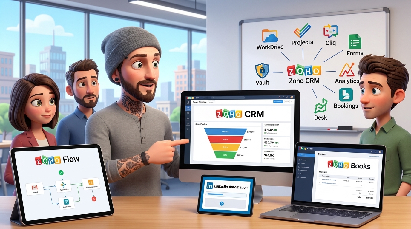 Du betrachtest gerade Zoho CRM, Flow und externe KI-APIs für Lead-Management integrieren – Tutorial
