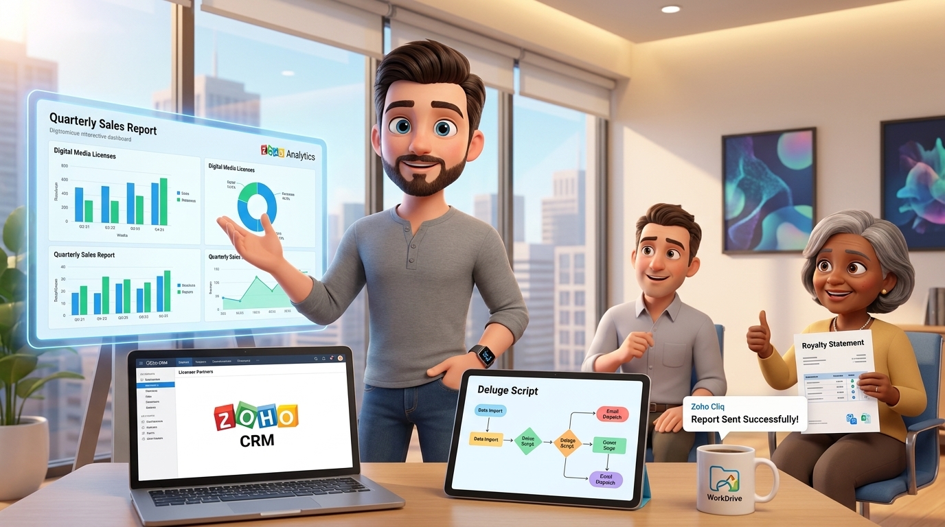 Du betrachtest gerade Zoho Analytics, Creator und WorkDrive: Tutorial zur Lizenzabrechnungs-Automatisierung inkl. E-Mail-Versand
