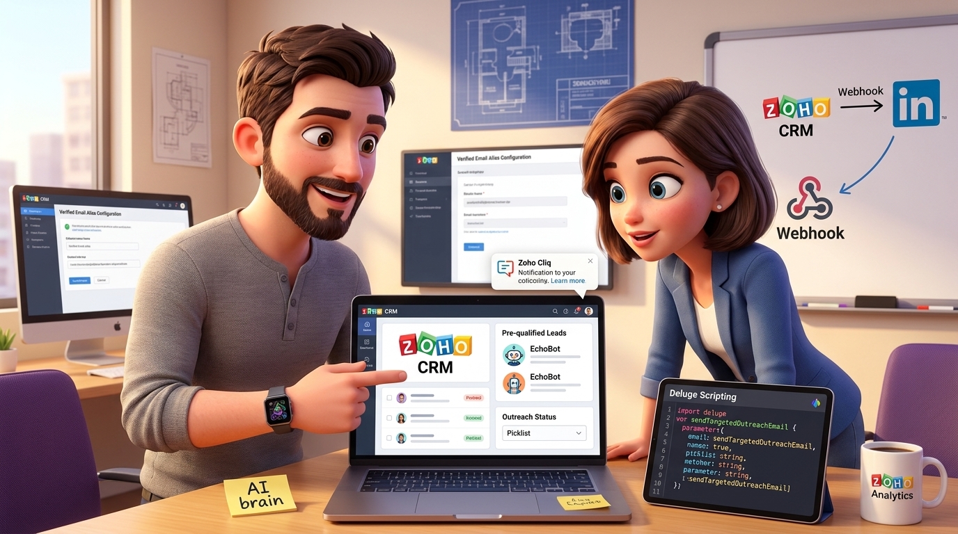 Du betrachtest gerade Zoho CRM und Deluge für personalisierte B2B Outreach-Kampagnen automatisieren