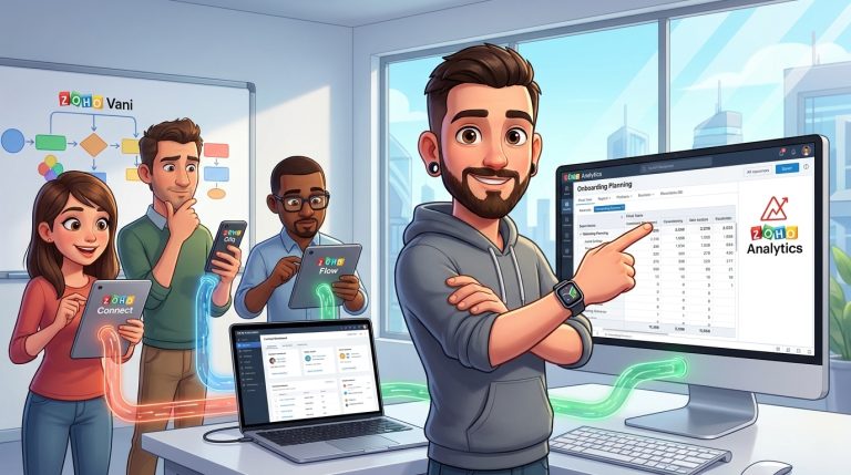 Mehr über den Artikel erfahren Zoho CRM, Zoho Analytics und Catalyst-API für Onboarding- und ChatOps-Integrationen: Schritt-für-Schritt Tutorial