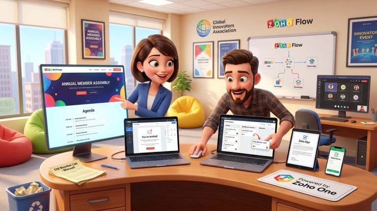 Mehr über den Artikel erfahren Zoho Backstage, CRM und Zoho Sign integrieren: Tutorial Event- und Mitglieder-Management
