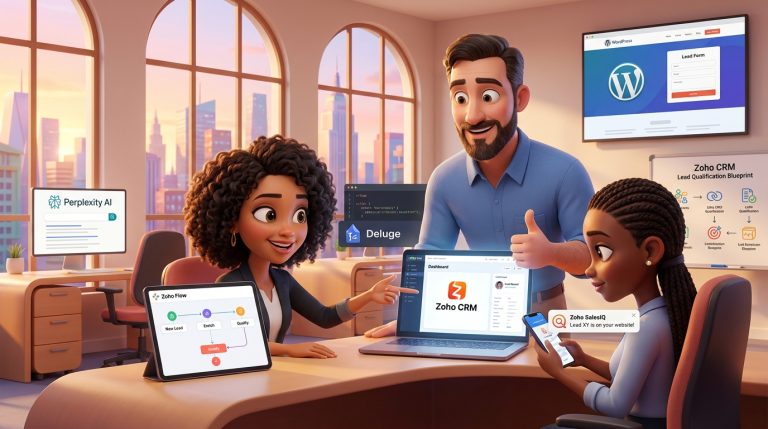 Mehr über den Artikel erfahren Automatisierte Lead-Qualifizierung mit Zoho CRM, Deluge und Perplexity API im B2B-Vertrieb