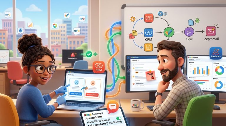 Mehr über den Artikel erfahren Zoho CRM, Deluge und externe APIs für Dubletten-Management und Kundenstrukturen – Tutorial