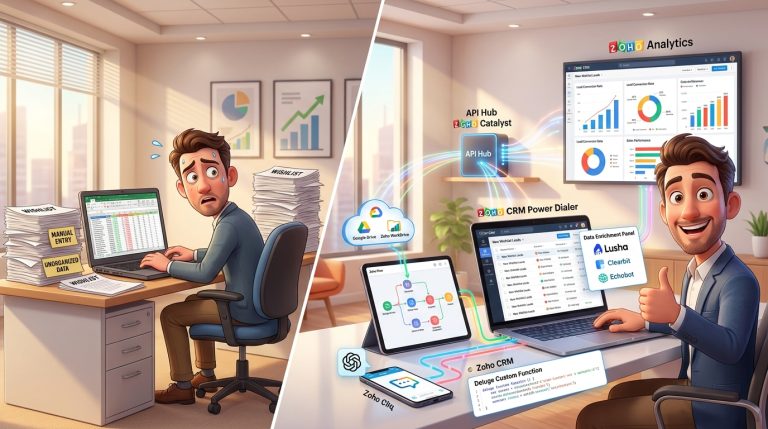 Mehr über den Artikel erfahren Automatisierter Lead-Import aus Wunschlisten mit Zoho CRM, Zoho Flow und Deluge