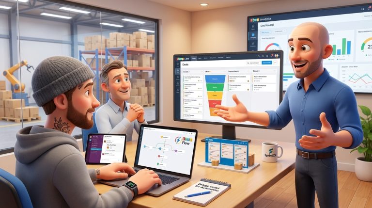 Mehr über den Artikel erfahren Zoho CRM, Zoho Flow und Cliq: Abschlusszentriertes Lead-Management automatisieren