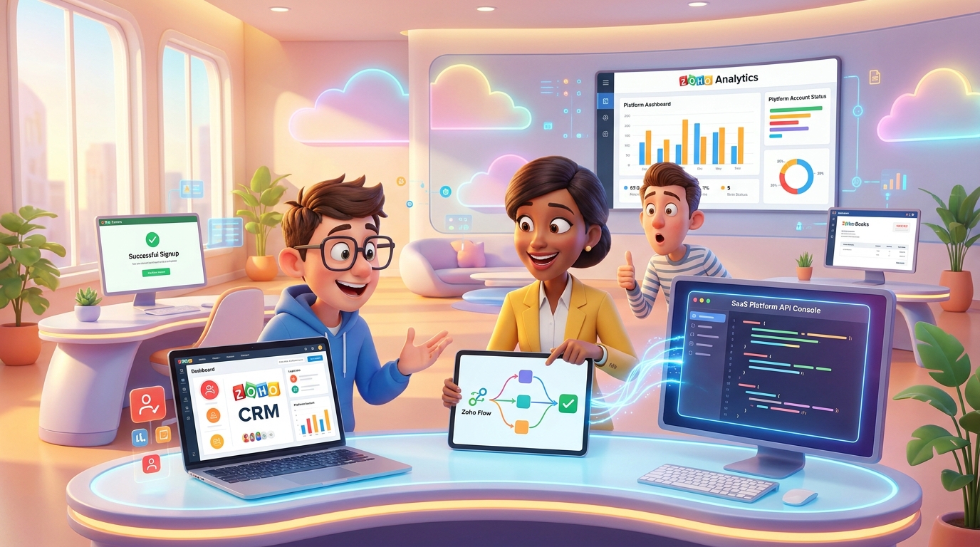 Du betrachtest gerade Automatisiertes SaaS-Onboarding mit Zoho CRM, Flow und Plattform-API: Tutorial für Lead-Management und Nutzeraktivierung
