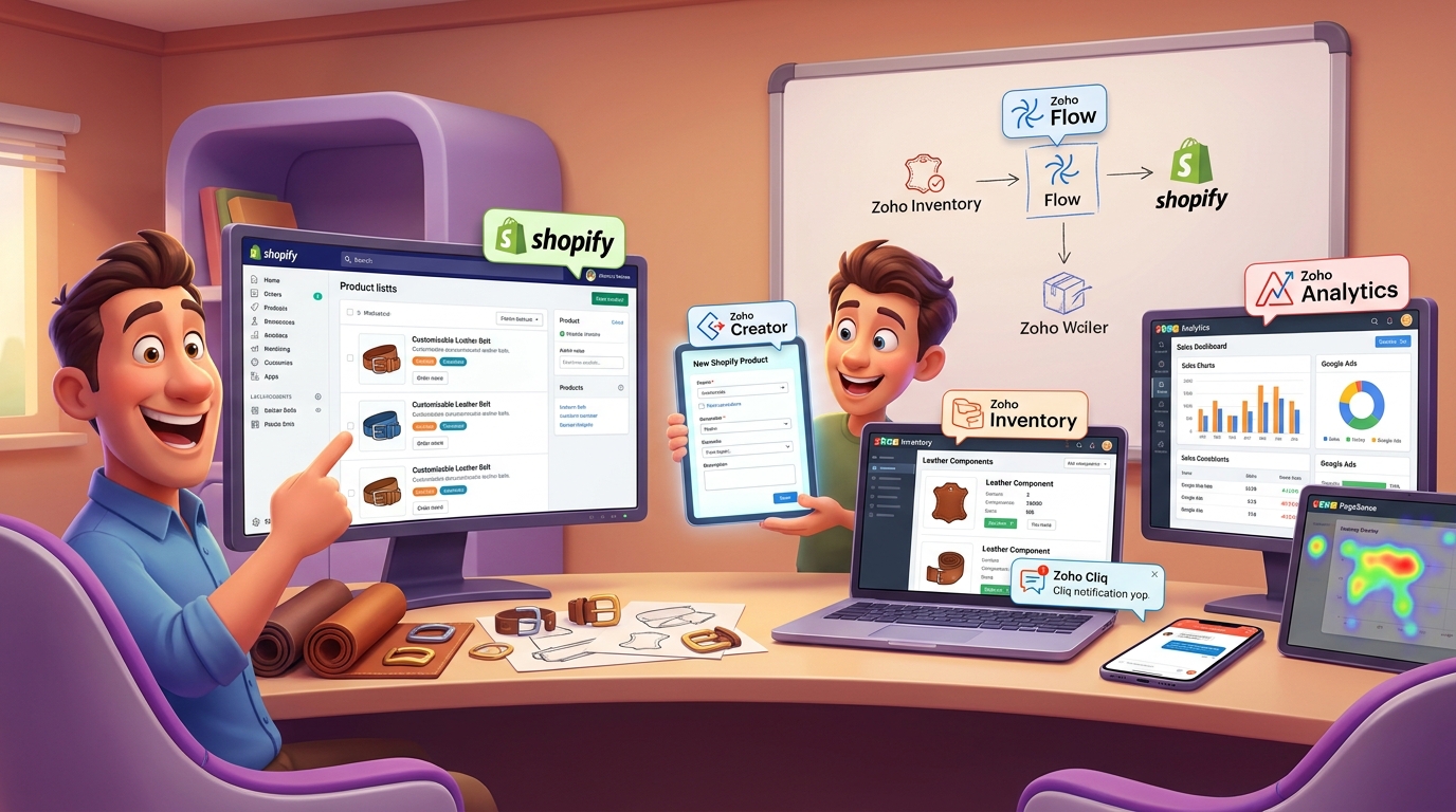 Du betrachtest gerade Zoho Creator, Zoho Inventory und Shopify API für Produkt-Konfiguration im E-Commerce