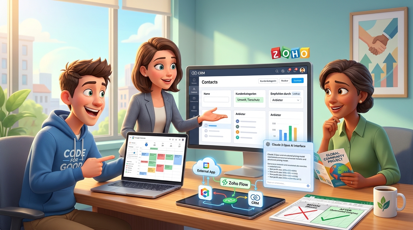 Du betrachtest gerade Zoho Bookings, Google Calendar und Zoho CRM per API integrieren: Tutorial für Termin- und Empfehlungs-Management