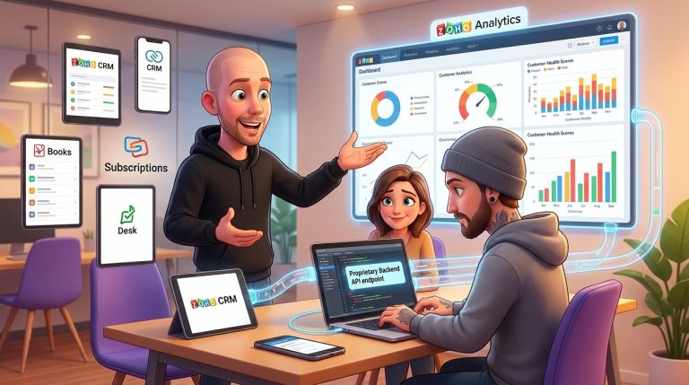 Mehr über den Artikel erfahren Zoho Analytics und CRM mit Backend-API für Customer Success verbinden