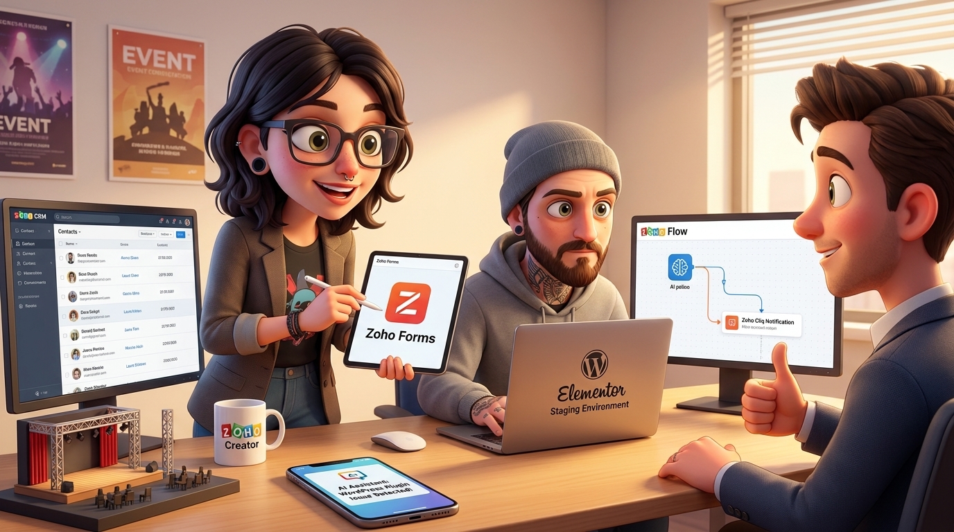 Du betrachtest gerade Zoho CRM, WordPress REST API und OpenAI API für Workflow-Automatisierung