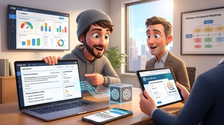 Mehr über den Artikel erfahren Zoho CRM, OpenAI API und SalesIQ für automatisierte Lead-Analyse lernen