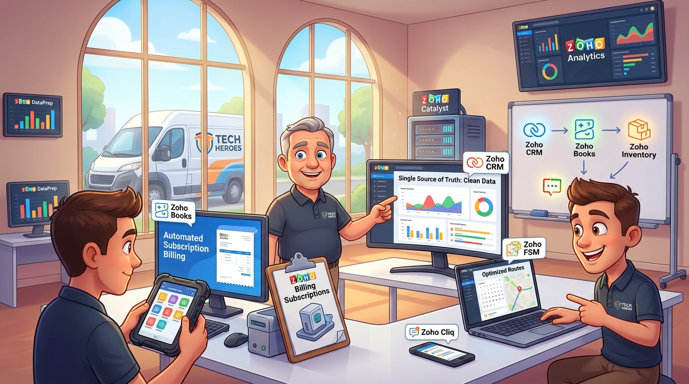 Du betrachtest gerade Zoho CRM, Creator und Books per API für mobiles Lager und Abonnement-Abrechnung integrieren