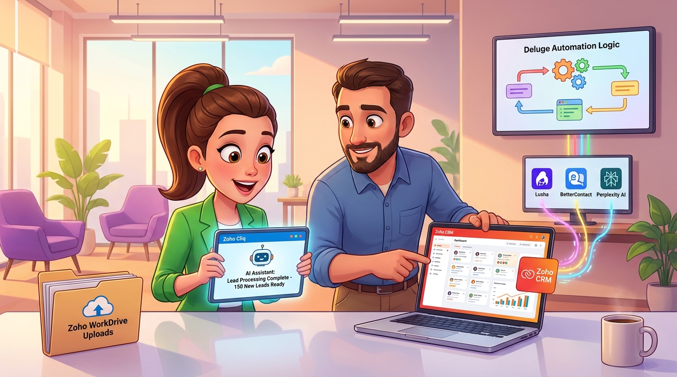 Du betrachtest gerade Zoho CRM, Zoho Cliq und externe APIs im Lead-Management automatisieren