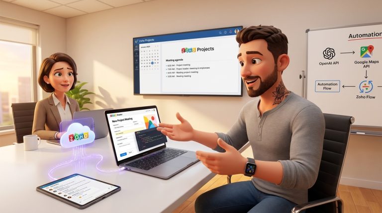Mehr über den Artikel erfahren Tutorial: Zoho Projects, Catalyst und externe APIs für smarte Meeting-Agenda