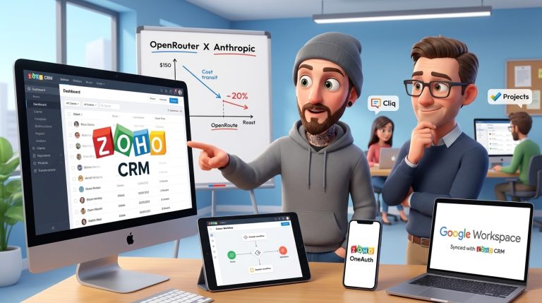 Mehr über den Artikel erfahren Zoho CRM, Zoho Vault und WordPress sicher integrieren: API-Workflows und KI-Kosten im Griff