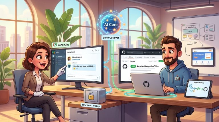 Mehr über den Artikel erfahren Tutorial: Zoho Cliq, Catalyst und GitHub API für qualifiziertes Issue-Management in der Webentwicklung