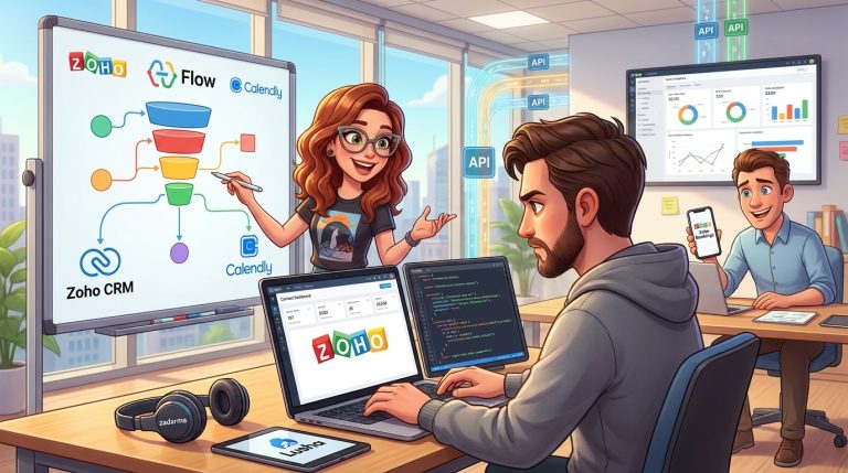 Mehr über den Artikel erfahren Zoho CRM, Zadarma-API und Calendly für Lead-Management automatisieren
