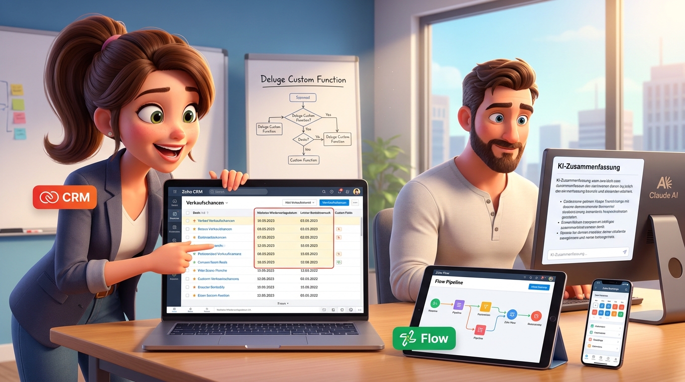 Du betrachtest gerade Zoho CRM, Claude API und Zoho Bookings im flexiblen Lead-Wiedervorlage-Prozess Tutorial