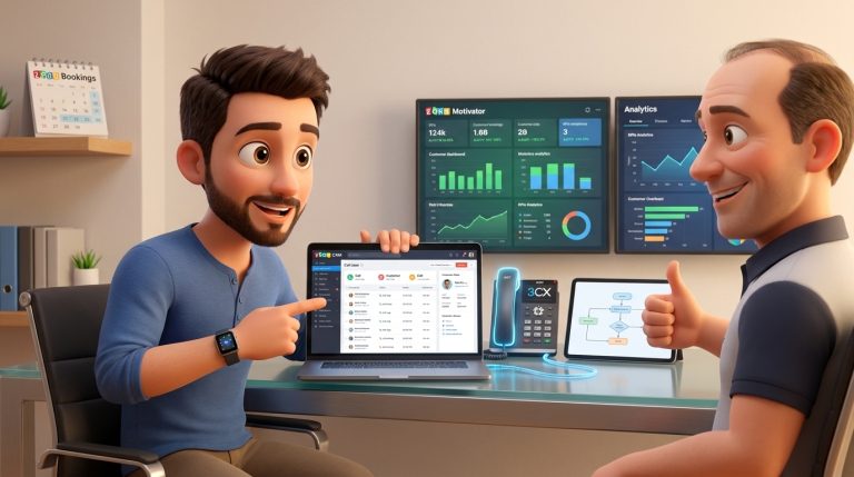 Mehr über den Artikel erfahren 3CX-Integration mit Zoho CRM, Deluge und Motivator für KPI-basiertes Lead-Management
