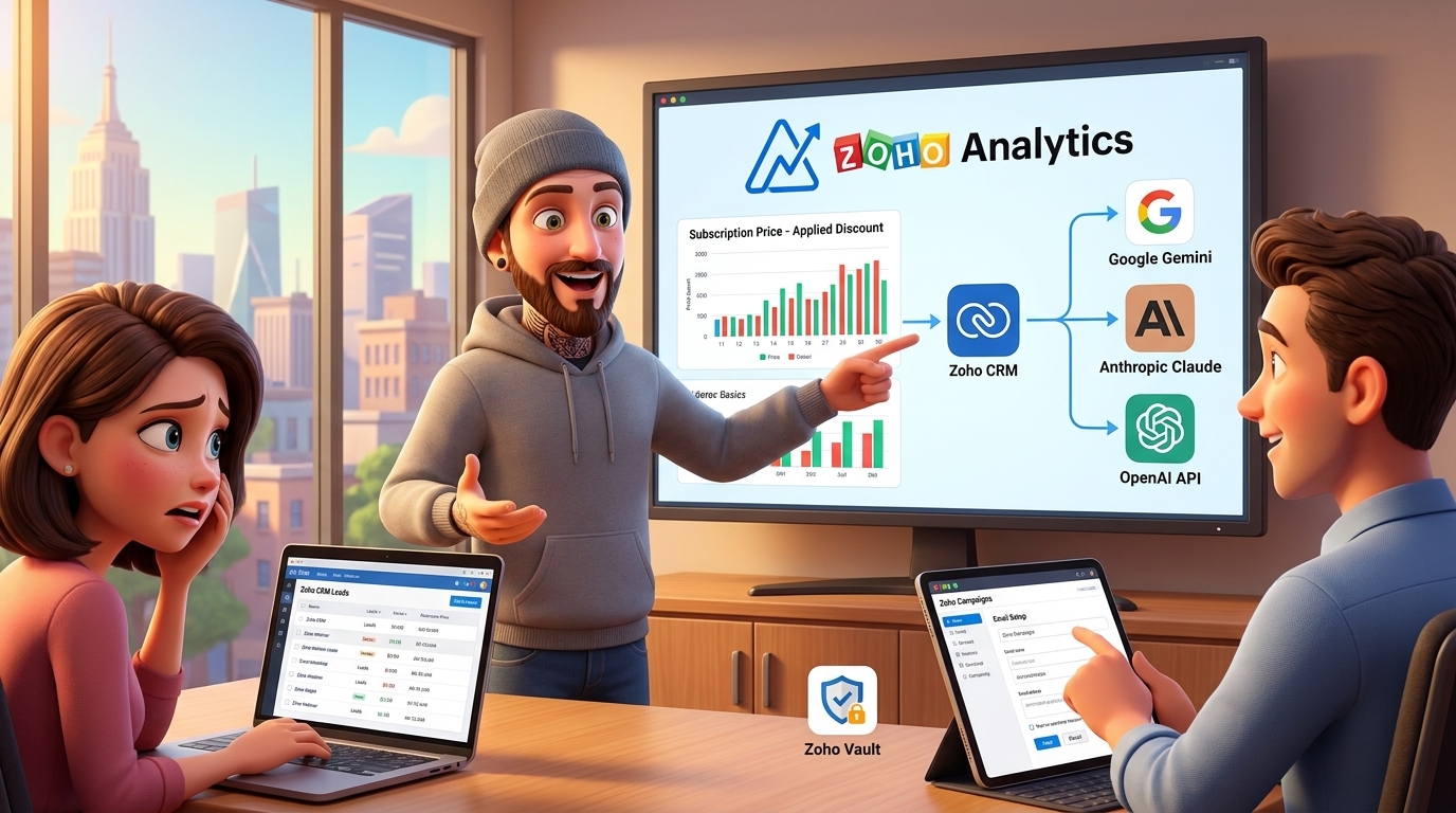 Du betrachtest gerade Zoho CRM, OpenAI API und Zoho Analytics für B2B Lead-Qualifizierung und KI-Datenanreicherung: Praxis-Tutorial