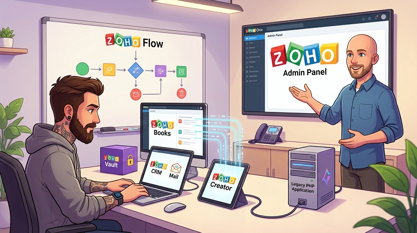 Du betrachtest gerade Zoho CRM, Zoho Creator, API-Anbindungen: Tutorial zur Integration von Legacy-Systemen und VoIP-Prozessen
