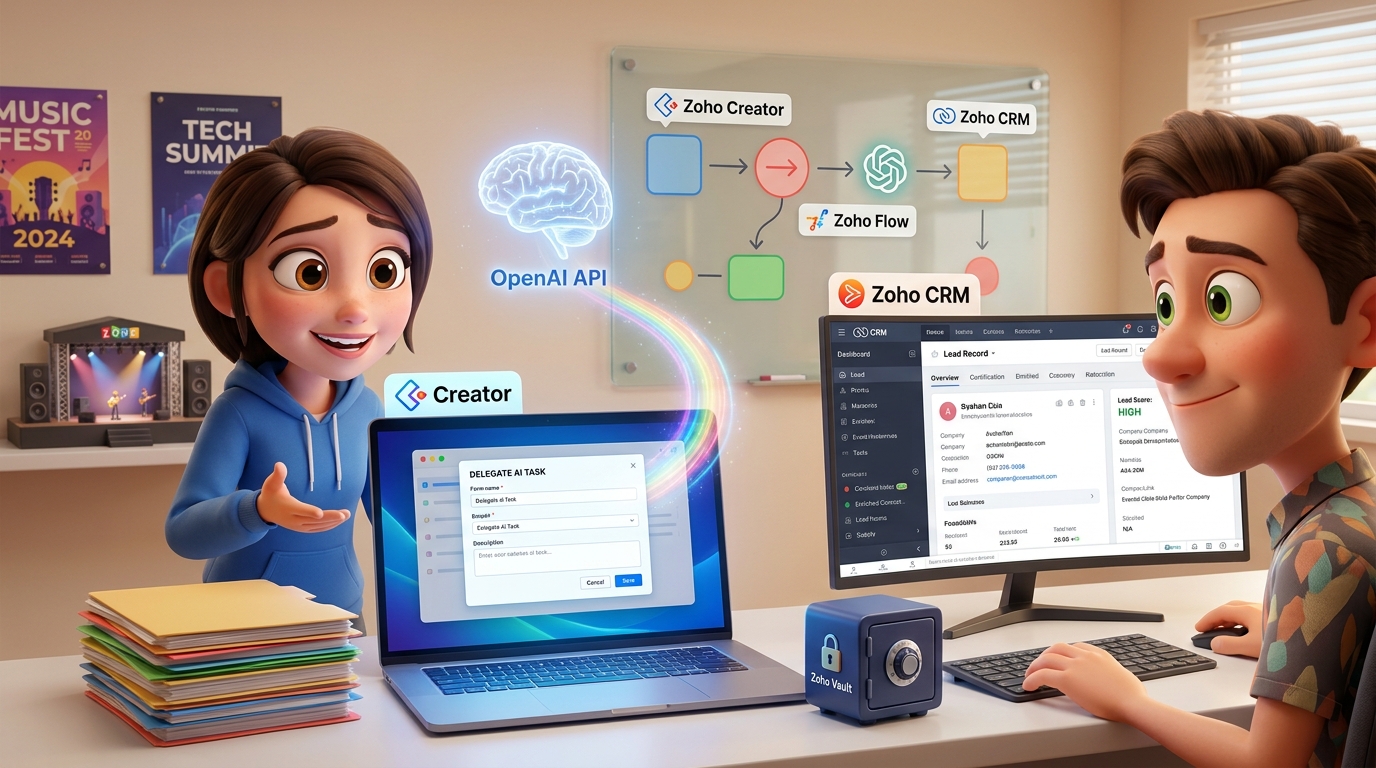Du betrachtest gerade KI-Assistent für Lead-Management mit Zoho Creator, Zoho CRM und OpenAI API erstellen: Schritt-für-Schritt-Tutorial