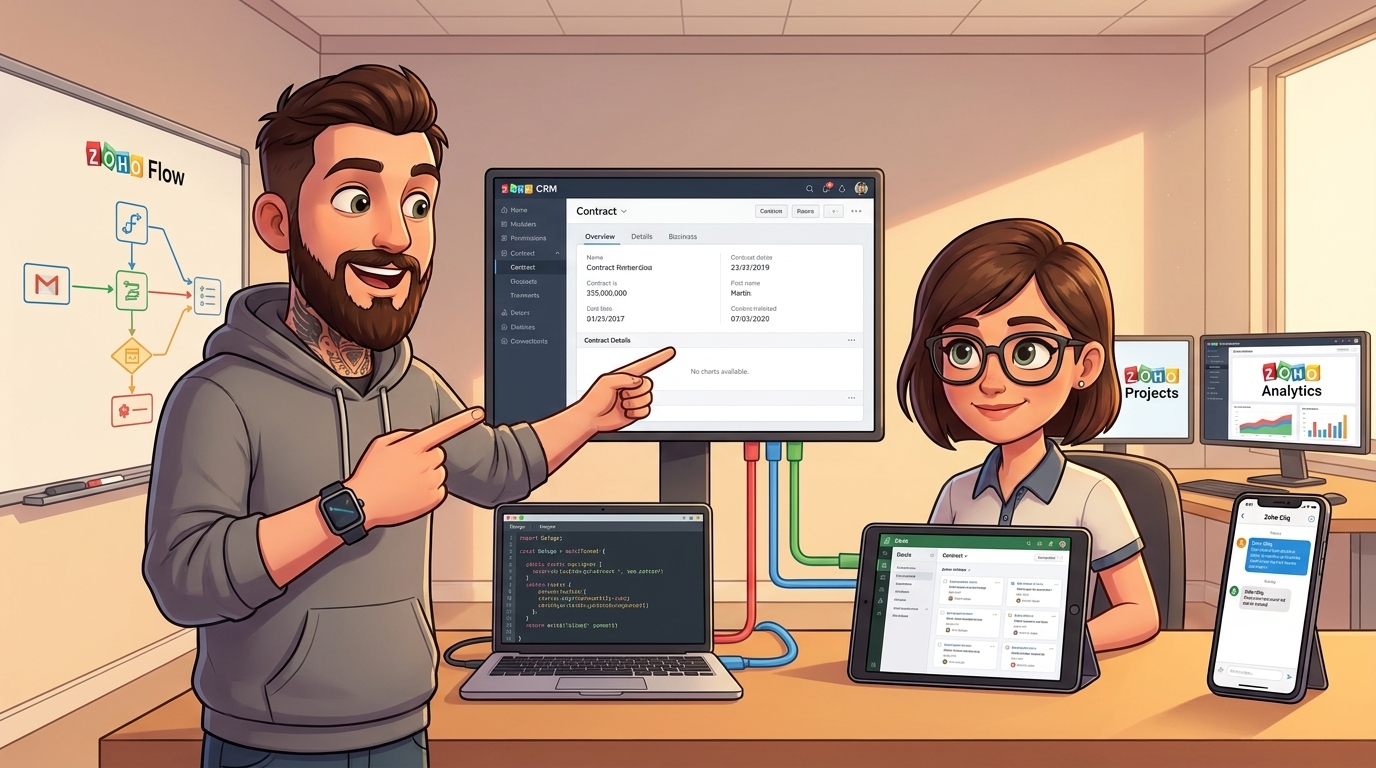 Du betrachtest gerade Automatisierte Ticket-Erstellung: Zoho CRM + Zoho Desk via Deluge Scripting