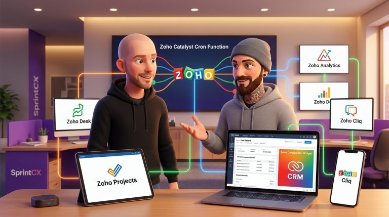 Mehr über den Artikel erfahren Zoho CRM, Catalyst und Books: Abrechnungsautomation und Widget-Integration Tutorial