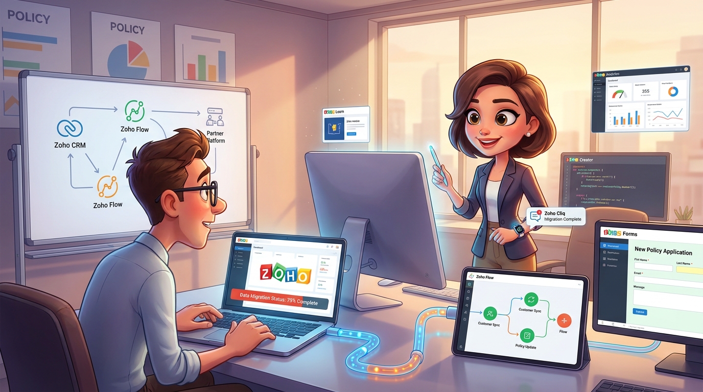 Du betrachtest gerade Zoho CRM-Migration mit Deluge, APIs und Zoho Flow: Tutorial für Parallelbetrieb und Datenintegrität