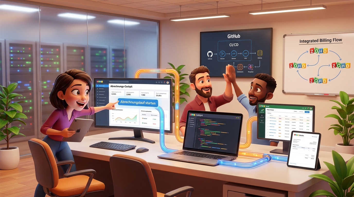 Du betrachtest gerade Automatisierte Abrechnungsprozesse mit Zoho Creator, Catalyst und CI/CD-Pipeline