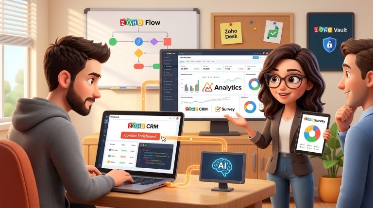 Mehr über den Artikel erfahren Zoho CRM, Deluge und OpenAI API für KI-gestützte Kontaktanreicherung und Analyse